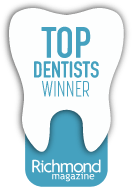 Richmond Magazine Top Dentists Winner award badge
